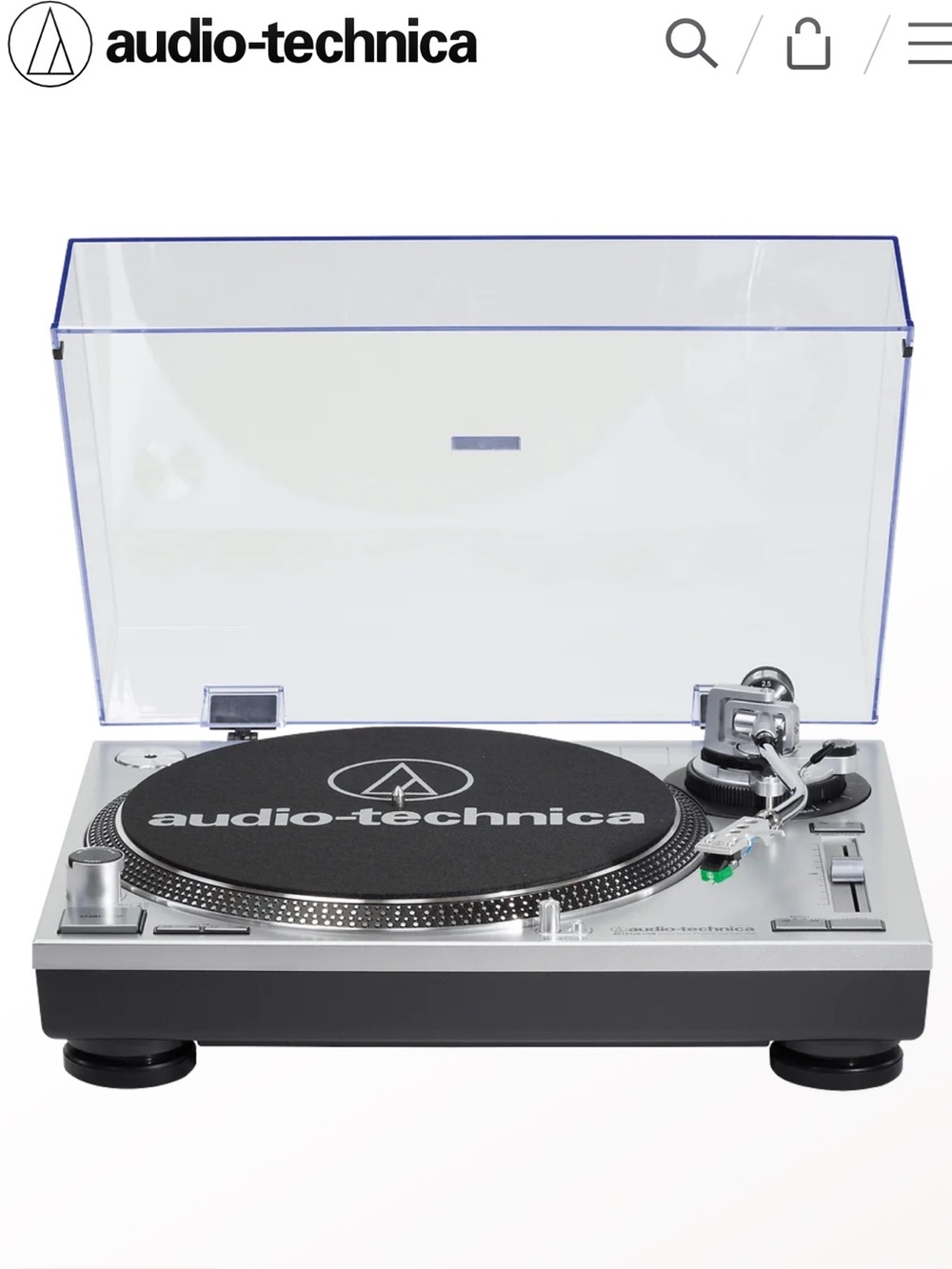 Audio-Technica AT-LP120-USB Direct-Drive Professional Turntable (USB and Analog)
